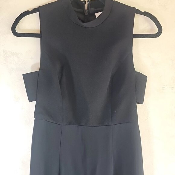 BCBGeneration Halter Style Black Polyester Sleeveless Lined Maxi Dress-Size: 2 - Picture 6 of 14